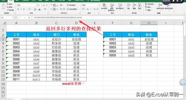 8种vlookup函数的使用方法,知道5种以上你就是大神