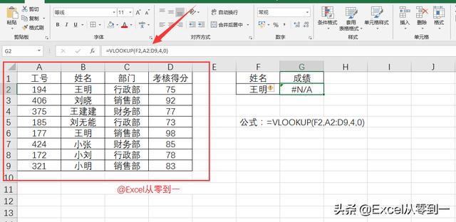 详解5种vlookup常见错误及处理方法，学会后给同事讲讲你就是大神