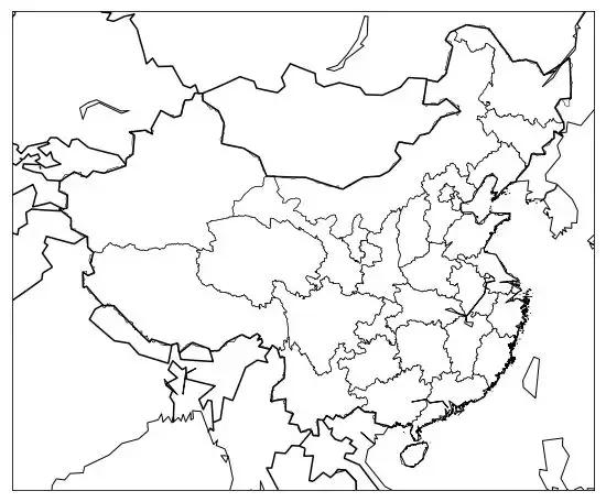 如何用Python画一个中国地图？